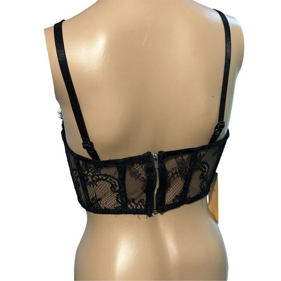 NEW WITH TAGS Blashe BLACK Lace Bustier Size small - Picture 3 of 4